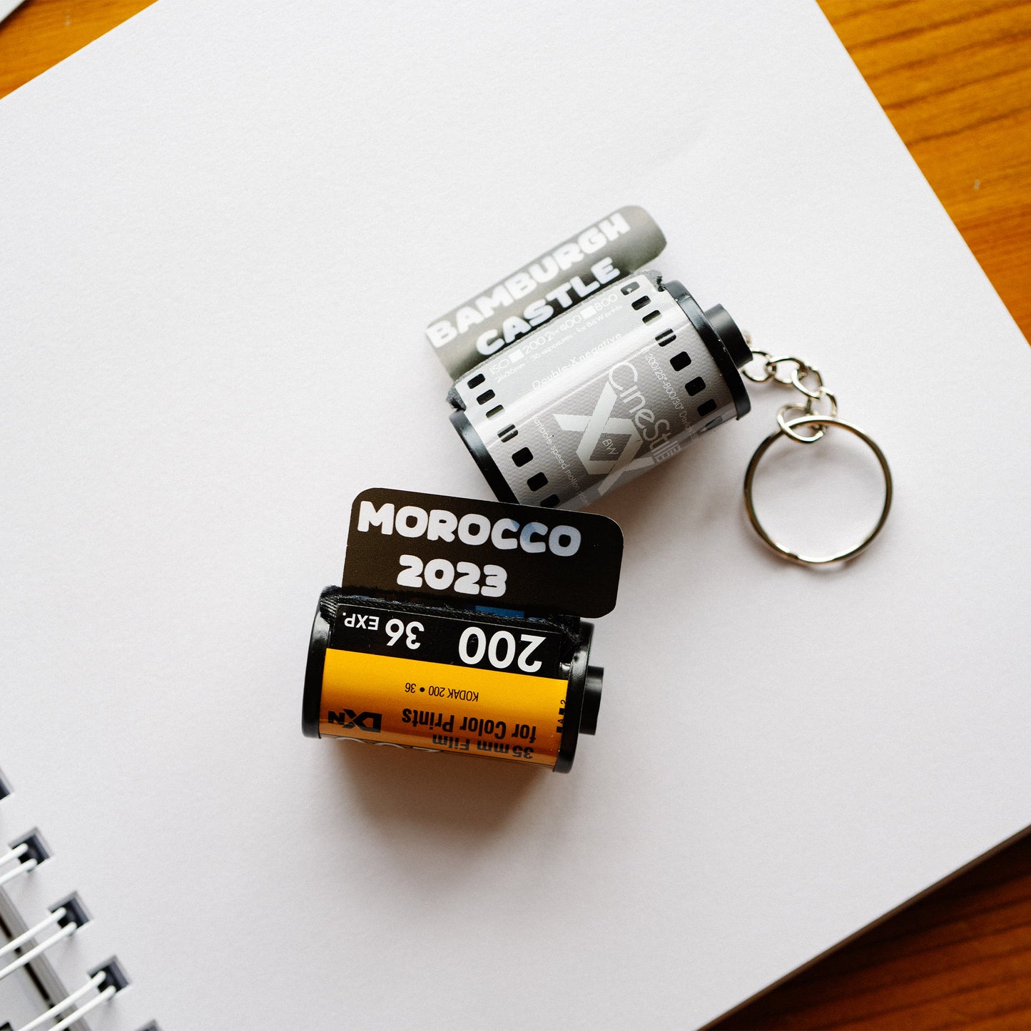 Realistic Film Reel Keyring