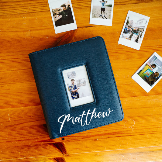 Large Custom Photo Album with Front Cover Slot For Instax Mini Film & Retrozi Instant Prints (Copy)
