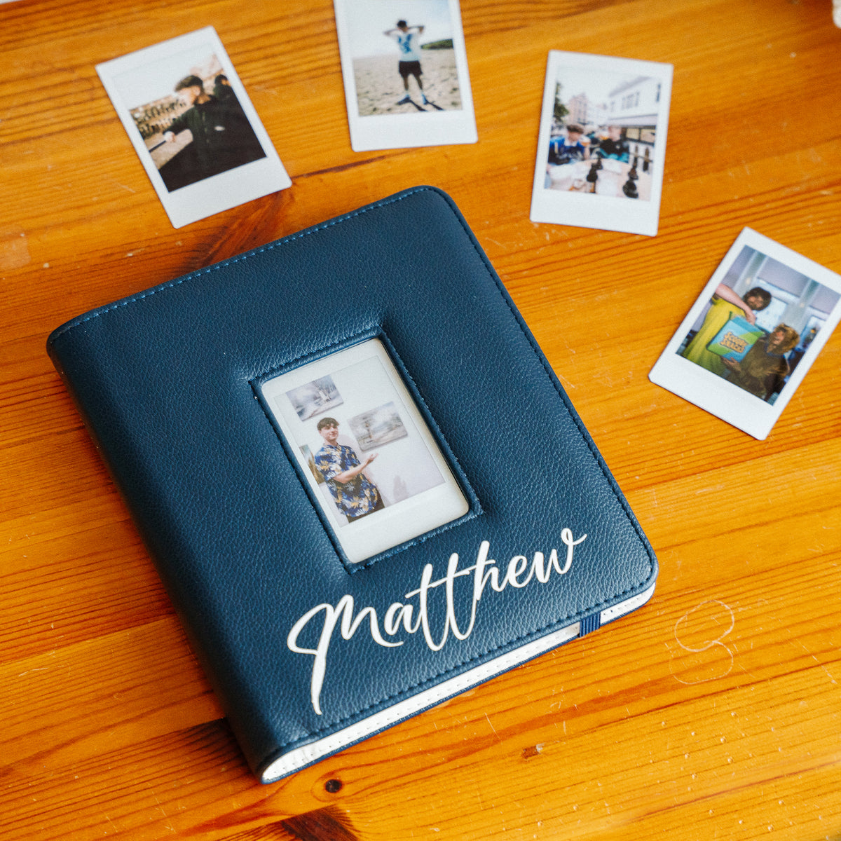 Large Custom Photo Album with Front Cover Slot For Instax Mini Film & Retrozi Instant Prints (Copy)