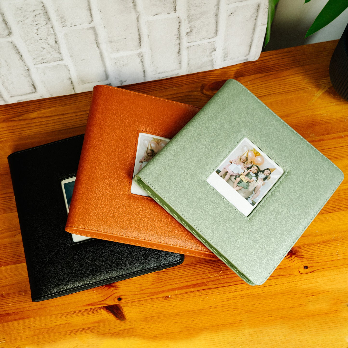 Large Photo Album for Instax Wide & Polaroid Photos – 288 Slots, Vegan Leather