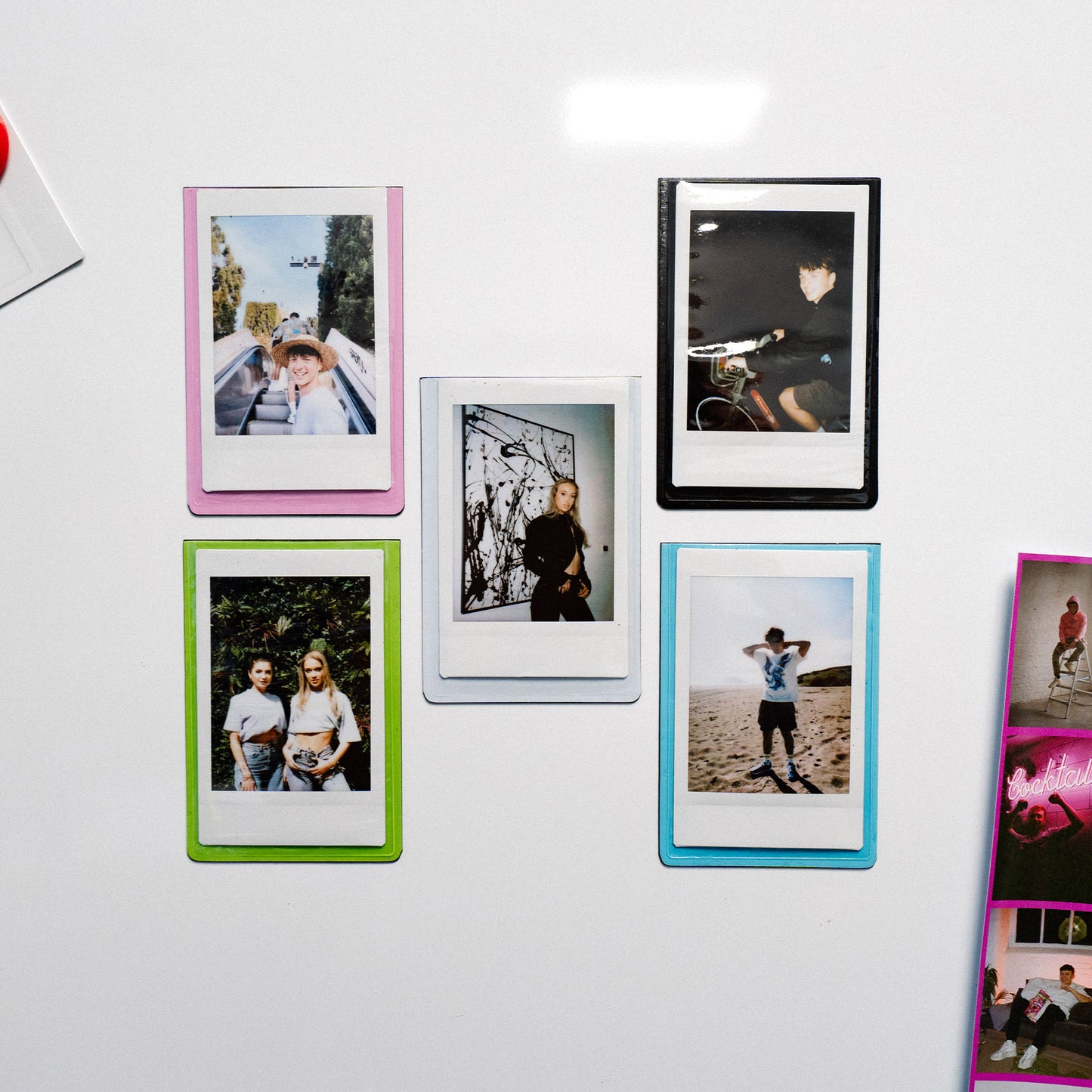 5 Coloured Magnetic Frames for Instax Mini Film