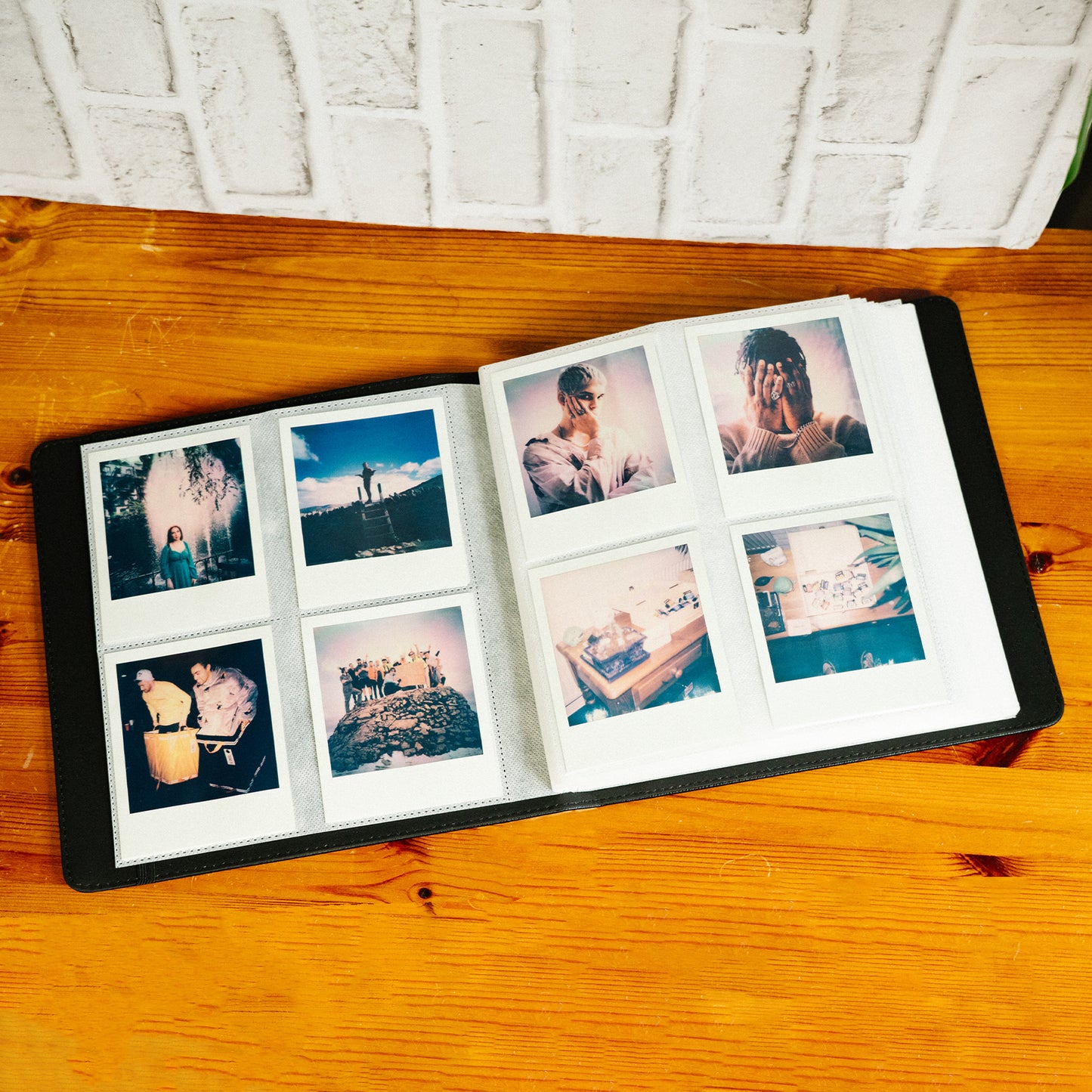 Large Photo Album for Instax Wide & Polaroid Photos – 288 Slots, Vegan Leather